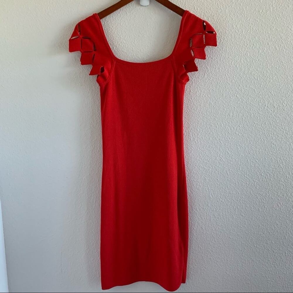 ALI & JAY TGIF Red Cutout Bodycon Dress Medium